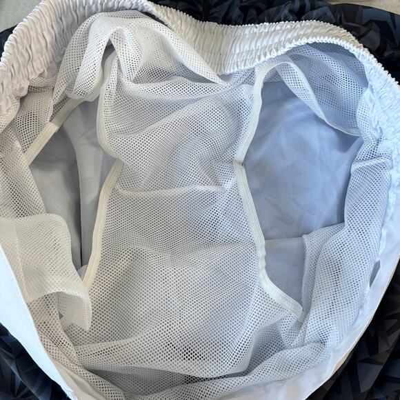 Speedo Swim‎ Shorts Mens XXL Blue Black Geometric Print Drawstring Pool Beach - Picture 8 of 12